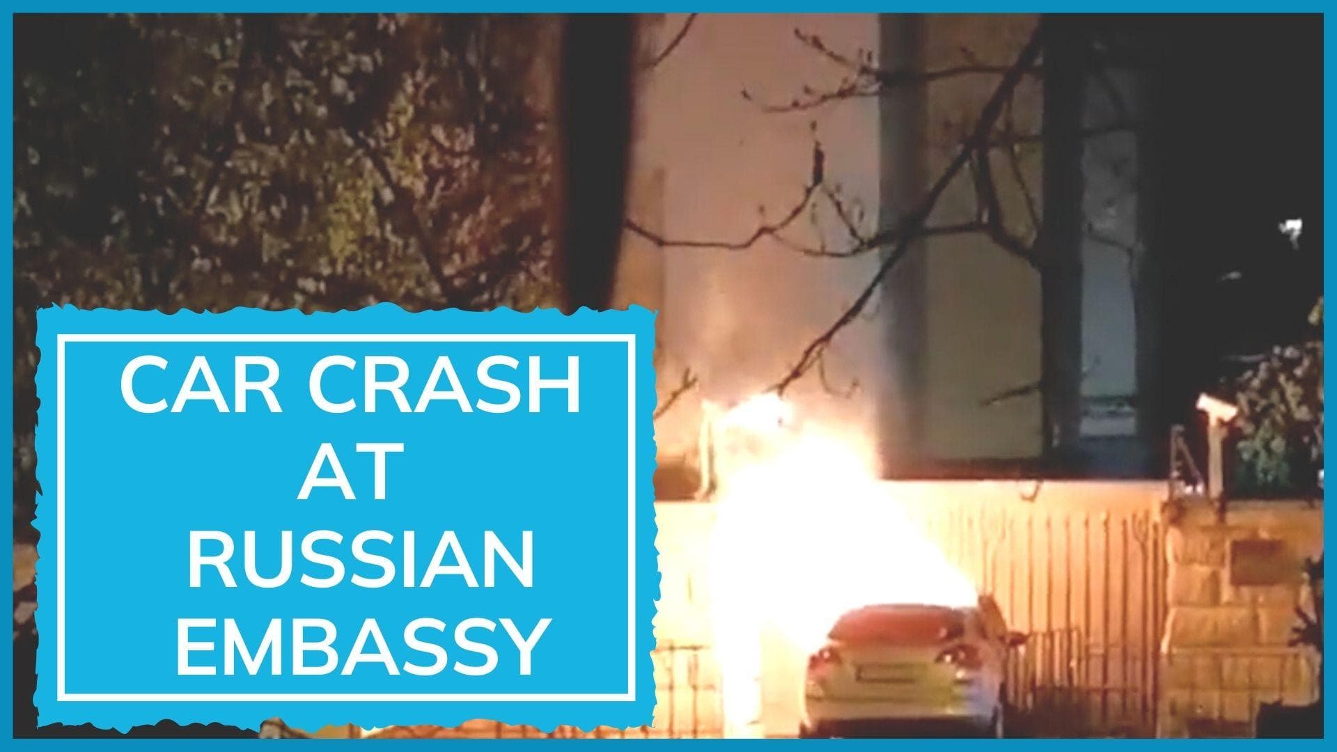 Attack on Russian embassy or accident? Car crashes into gate, driver dies in Romania's Bucharest