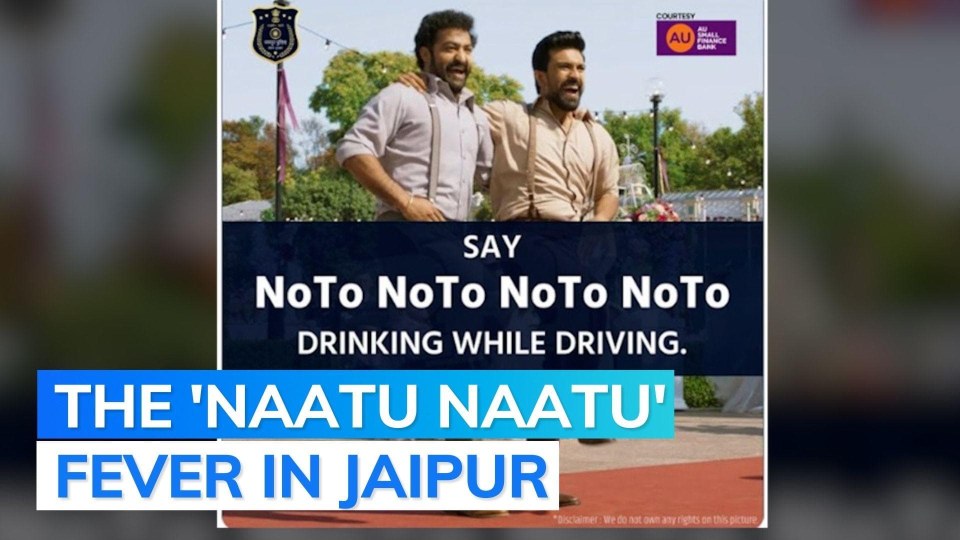 RRR: Jaipur Police's wordplay in drinking & driving advisory impresses netizens