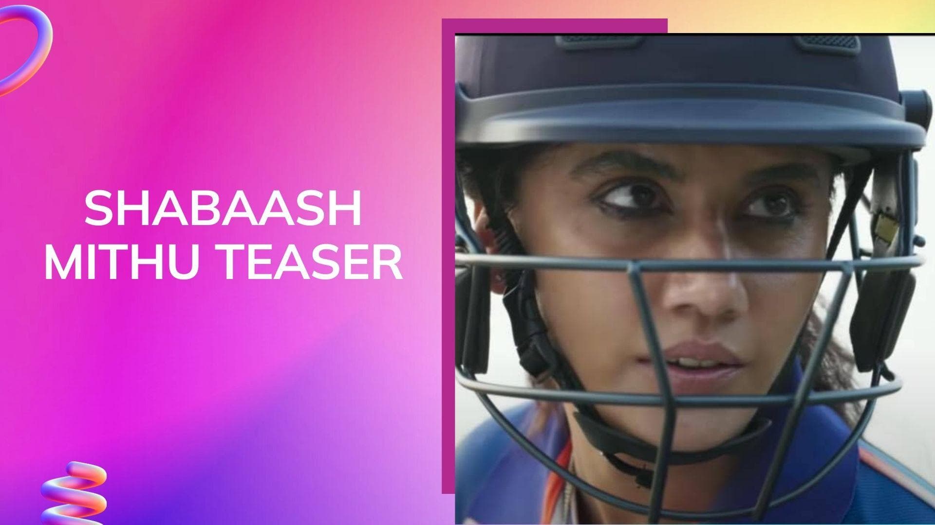 'Shabaash Mithu' teaser: Taapsee Pannu brings Indian cricketer Mithali Raj to big screen 