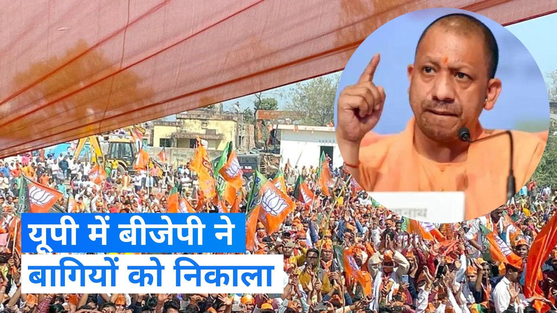 UP Nikay Chunav: यूपी में बागी हुए थे नेताजी, बीजेपी ने 300 को दिखाया बाहर का रास्ता