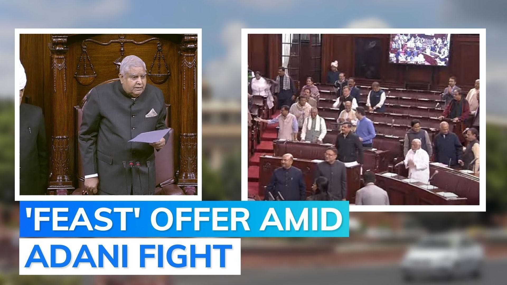 'Food of your choice...': amid Adani row protest, Rajya Sabha Chairman's offer to Opposition MP