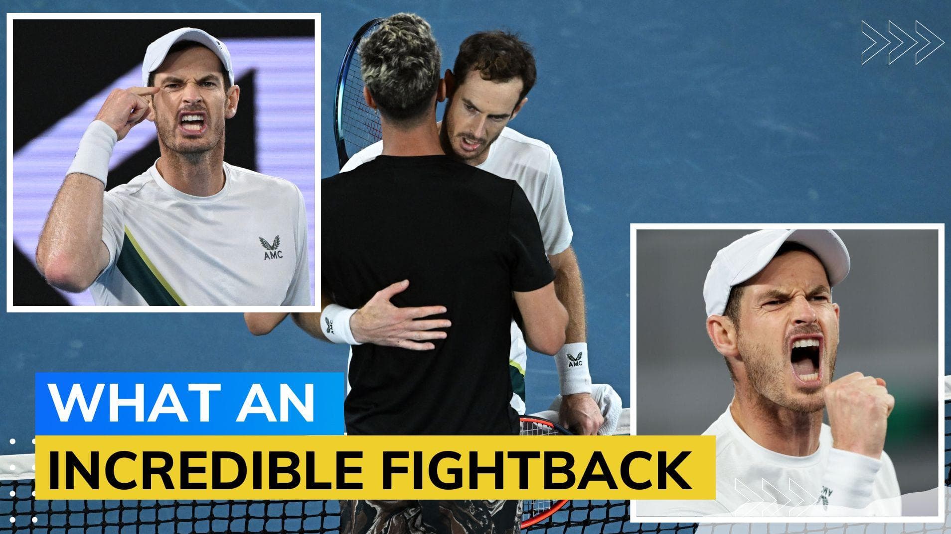 Watch Aus Open Highlights: Relive Andy Murray's epic 5-set comeback -  A 4:05 AM FINISH!