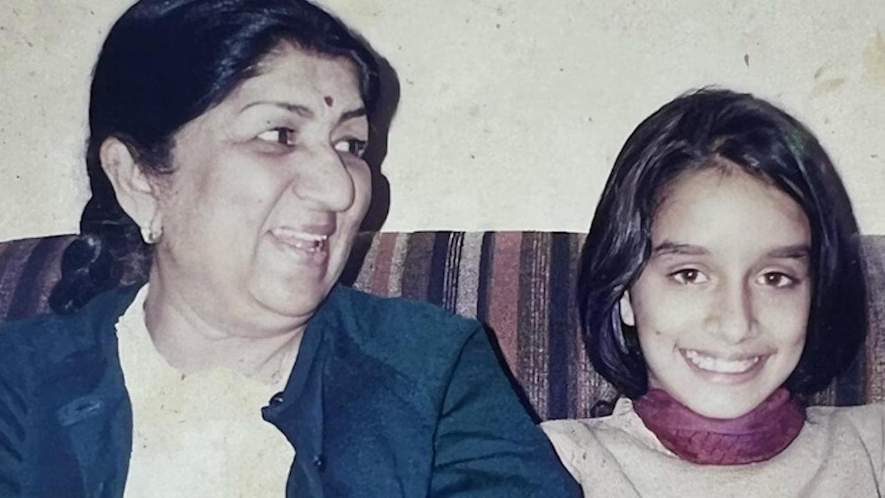 Shraddha Kapoor pays tribute to her 'aaji' Lata Mangeshkar in a heartfelt post