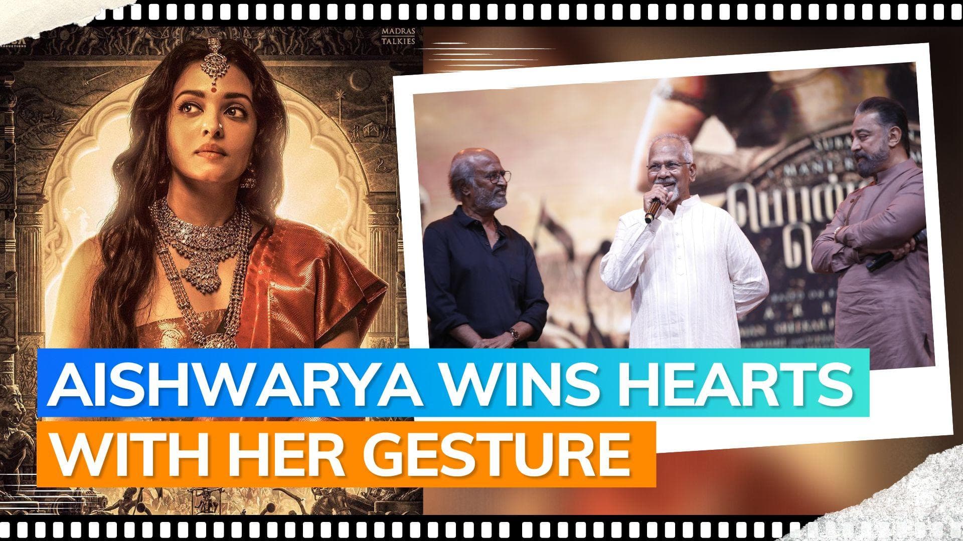 'Ponniyin Selvan' trailer launch: Aishwarya touches Rajinikanth's feet, hugs 'guru' Mani Ratnam at event