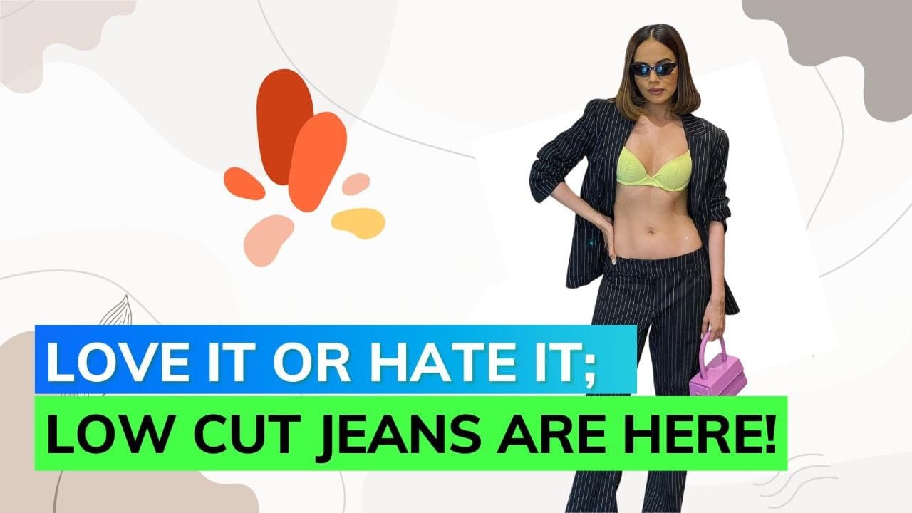 The dreading point of 90s fashion is here: low rise jeans!