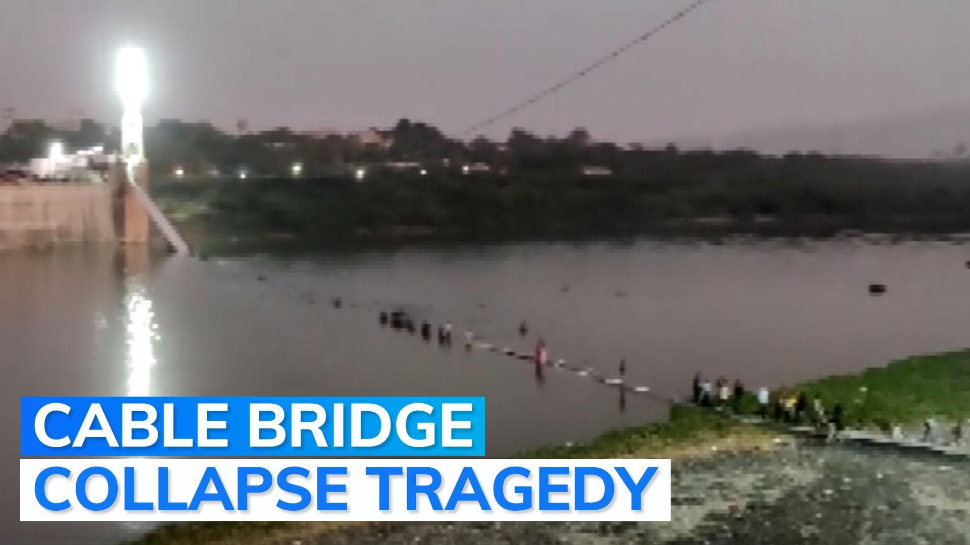 At least 60 dead as bridge collapses in Gujarat