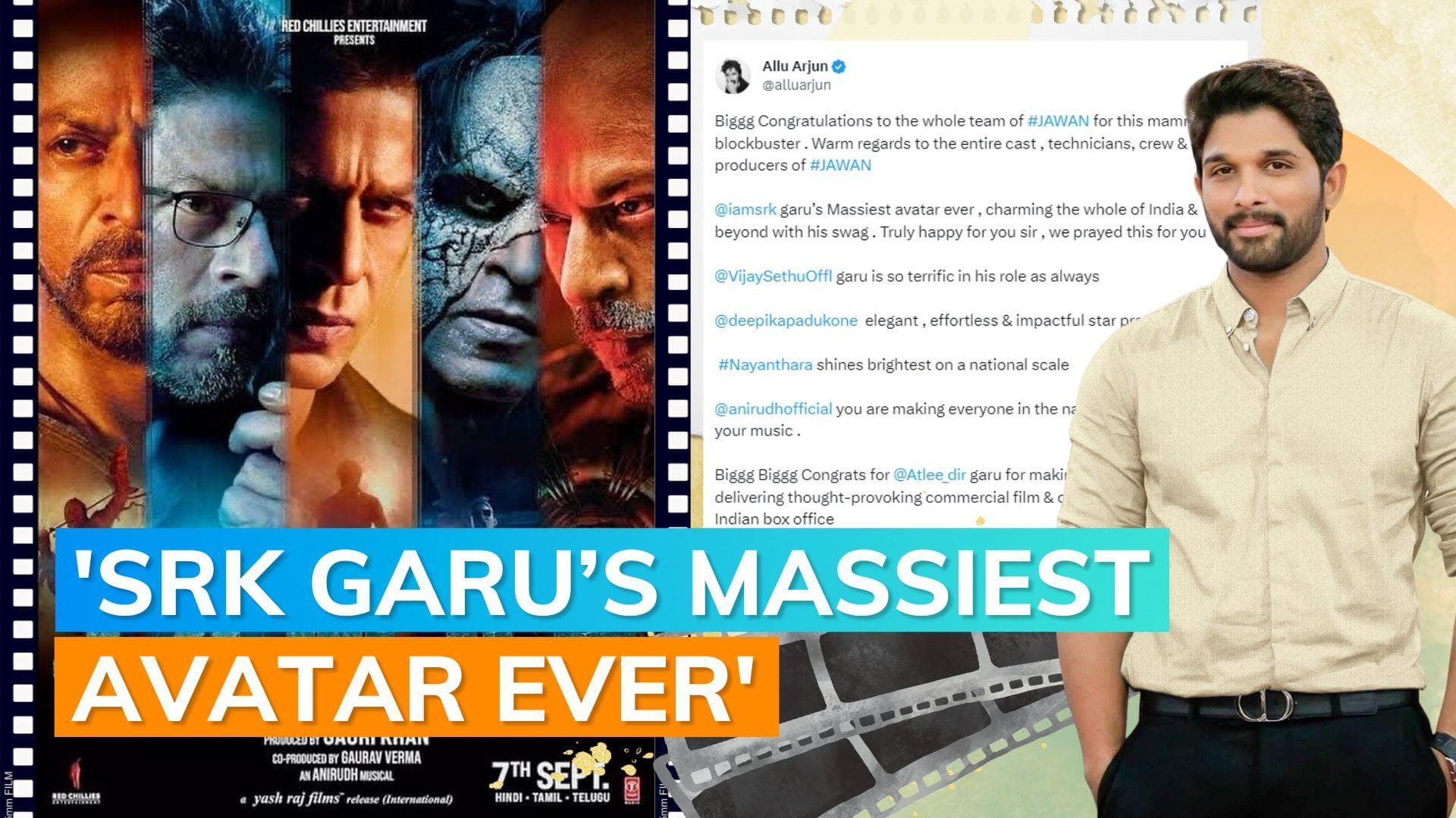 ‘Jawan’: Allu Arjun congratulates team for ‘mammoth blockbuster’; says 'SRK garu, we prayed this for...'