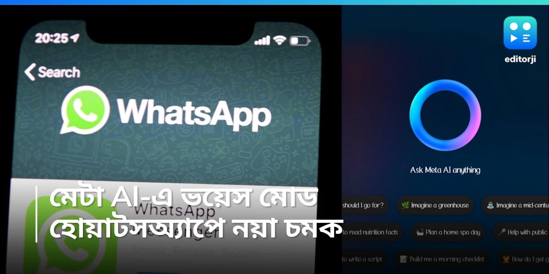 WhatsApp Betainfo: হোয়াটসঅ্য়াপ AI-এ একাধিক ভয়েসের ব্যবহার, নতুন আপডেট আনছে মেটা