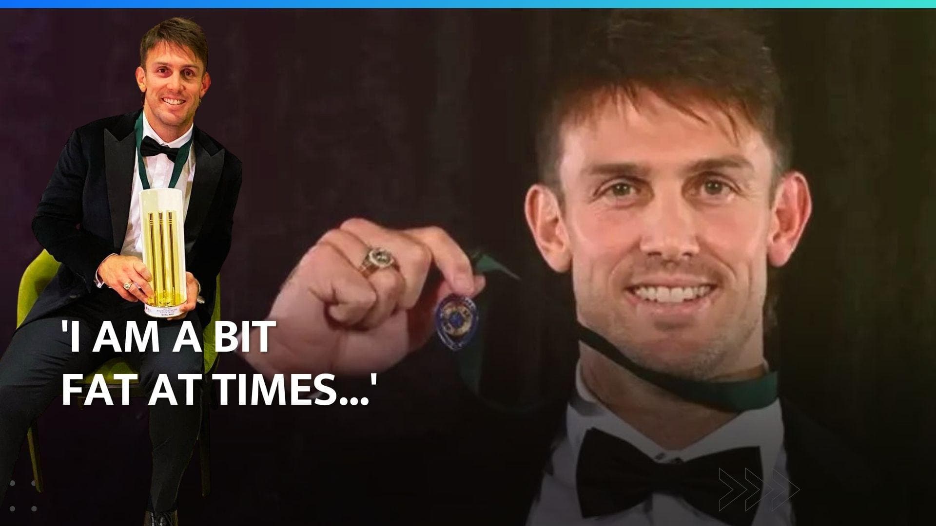 Watch: Mitchell Marsh's hilarious acceptance speech after winning Allan Border medal