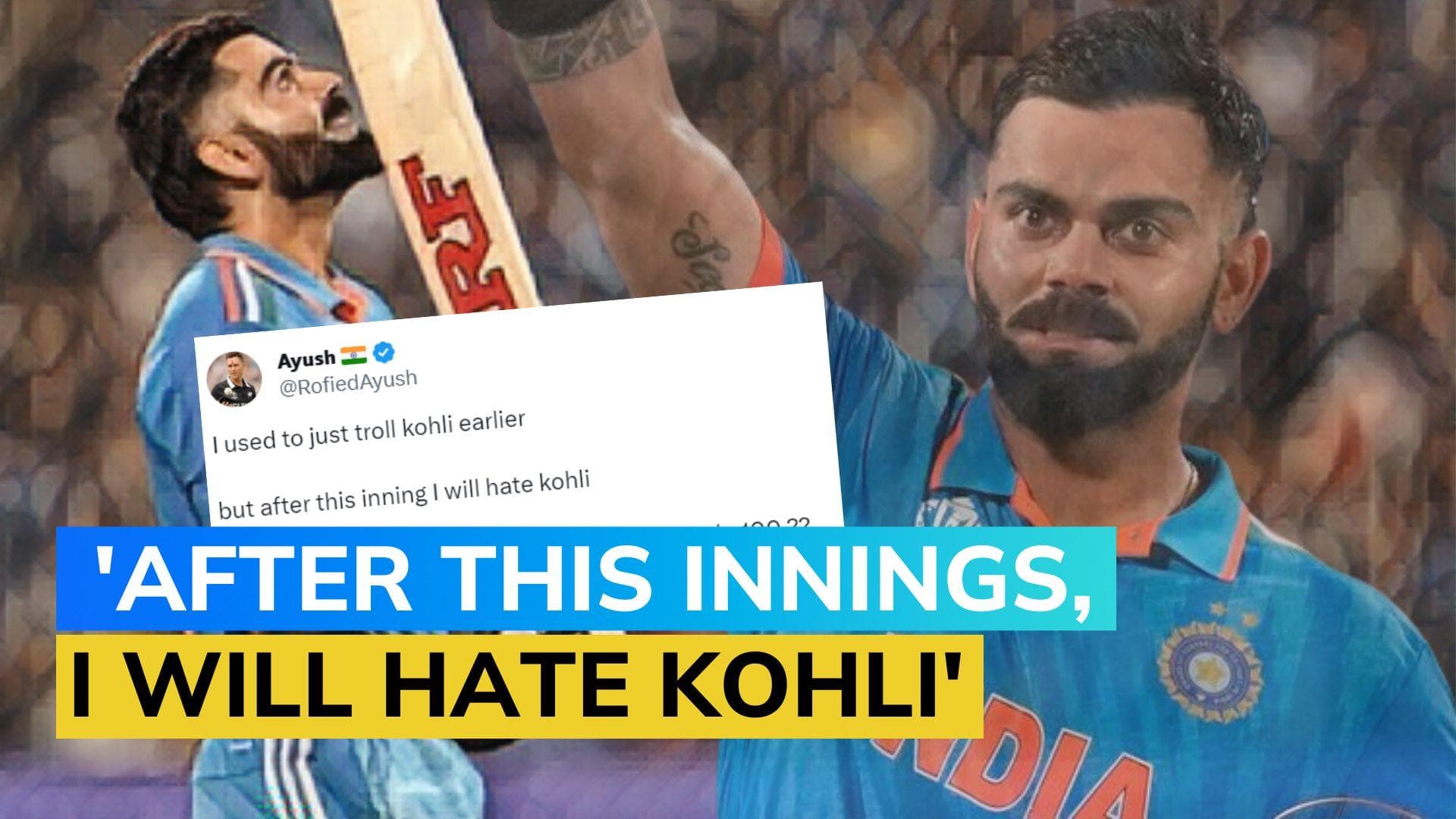 Virat Kohli trolled on social media after 48th ODI century but KL Rahul backs him 