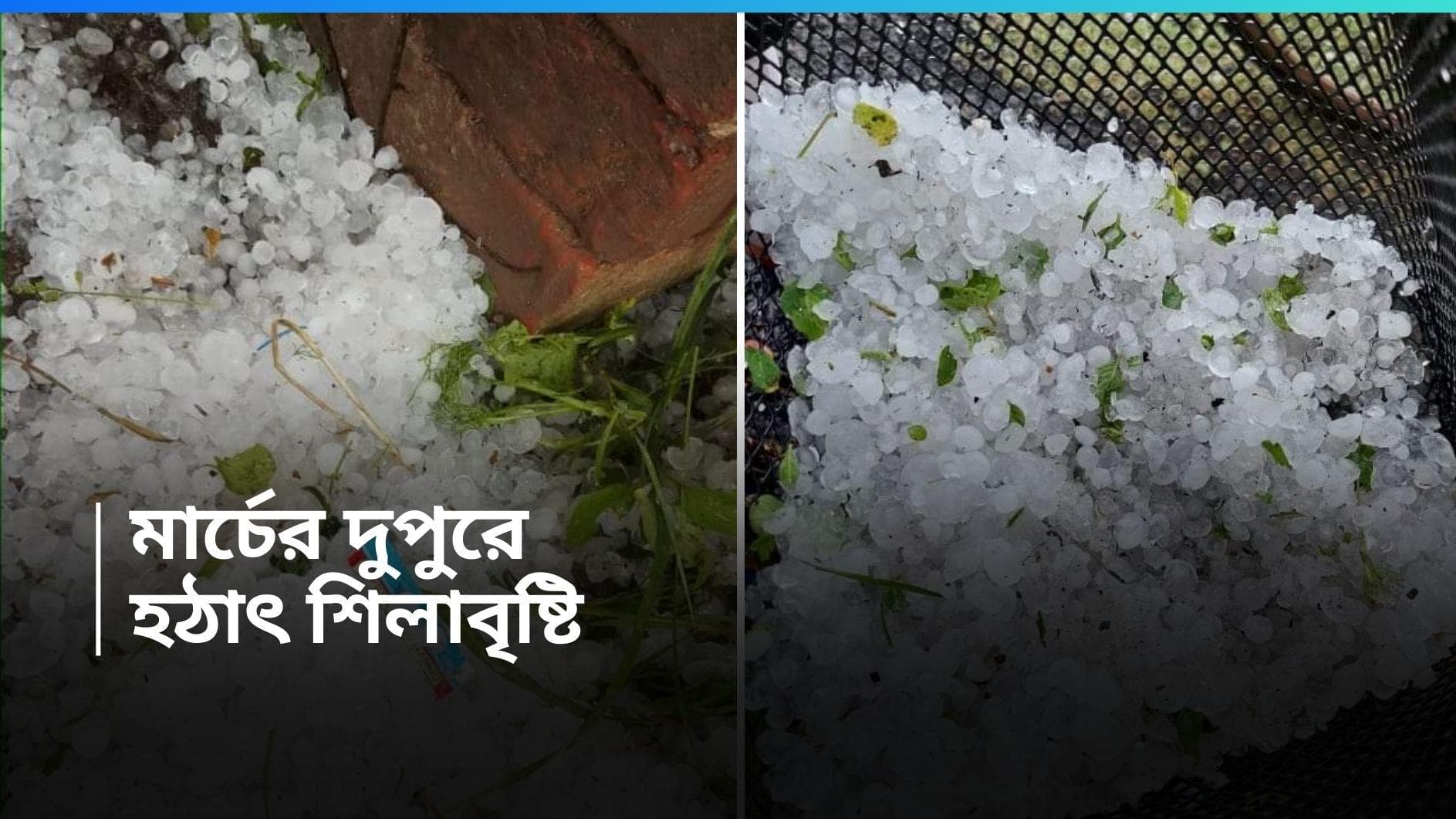 Weather Update-Hail Strom : তপ্ত মার্চে শীতের আমেজ, শিলাবৃষ্টি দক্ষিণবঙ্গের একাধিক জায়গায় 
