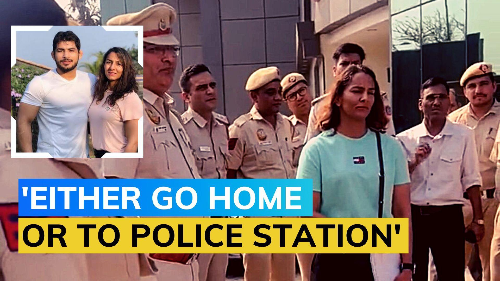 Wrestler Geeta Phogat claims Delhi Police arrested her along with husband Pawan Saroha