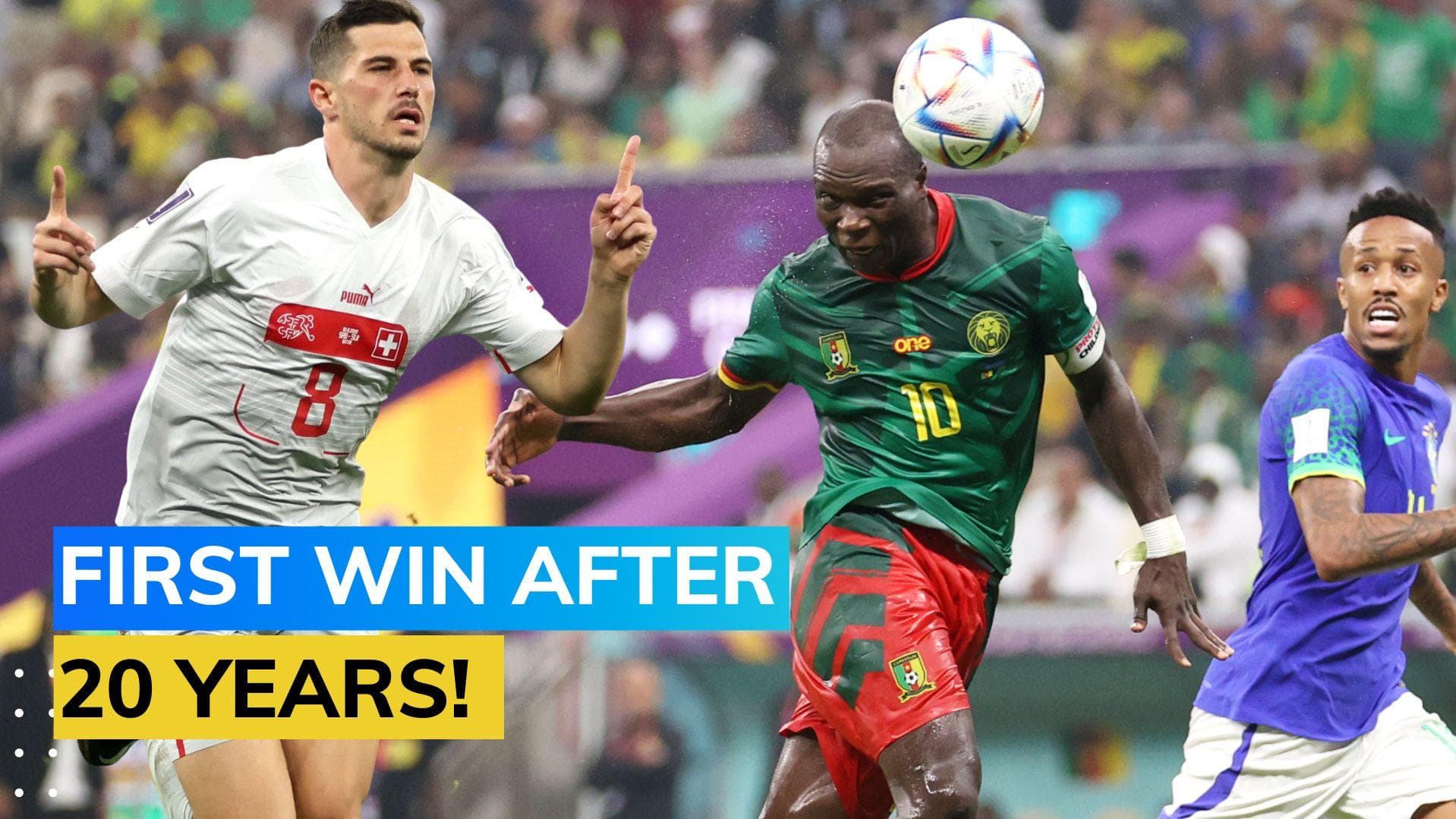FIFA World Cup 2022: Cameroon stun Brazil 1-0; Switzerland beat Serbia 3-2