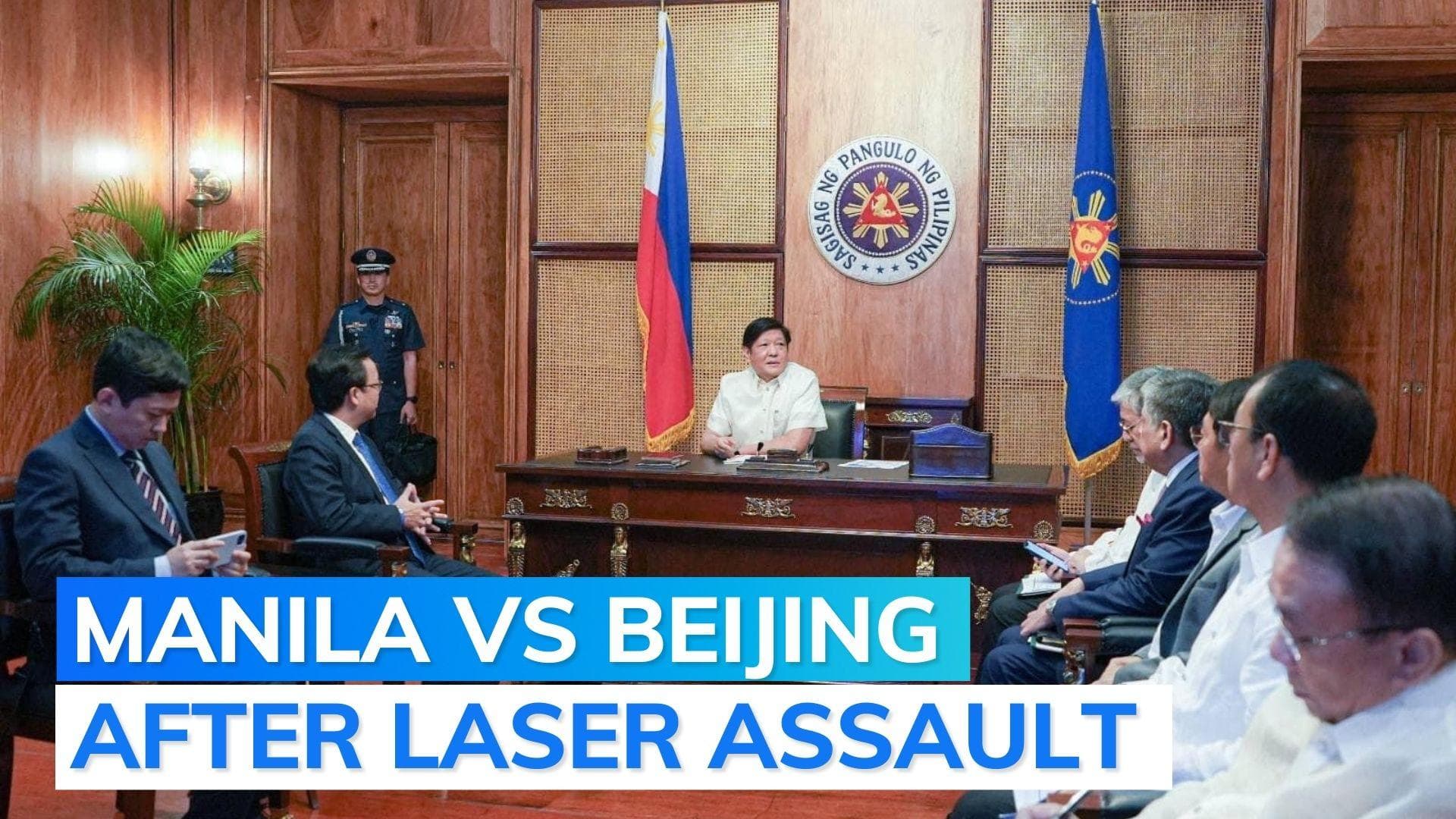 Philippines summons Chinese envoy over laser incident in disputed South China sea