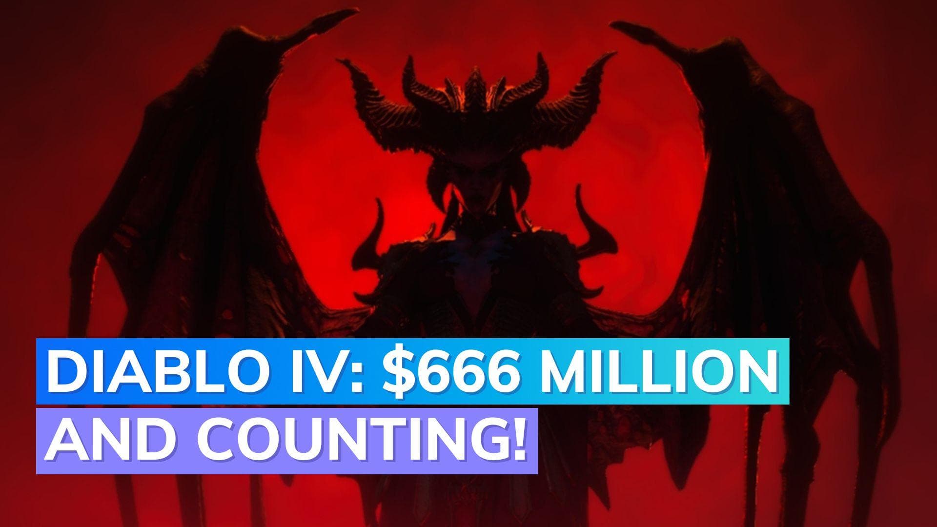 Activision Blizzard's Diablo IV breaks sales records: Surpasses $666 million and continues to rise