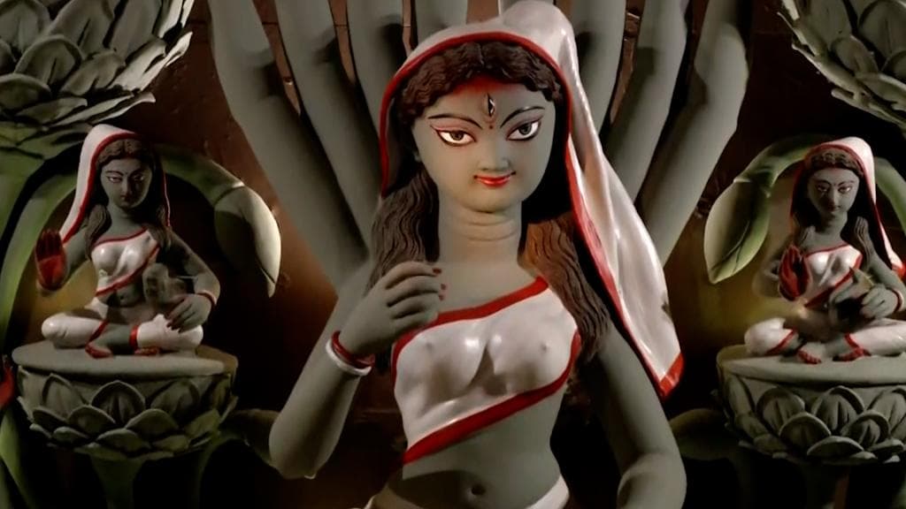 Durga Puja 2021 : লখিমপুর কৃষক হত্যা এবার দুর্গাপুজোর থিমে, কৃষকদের পাশে দমদম পার্ক ভারতচক্র