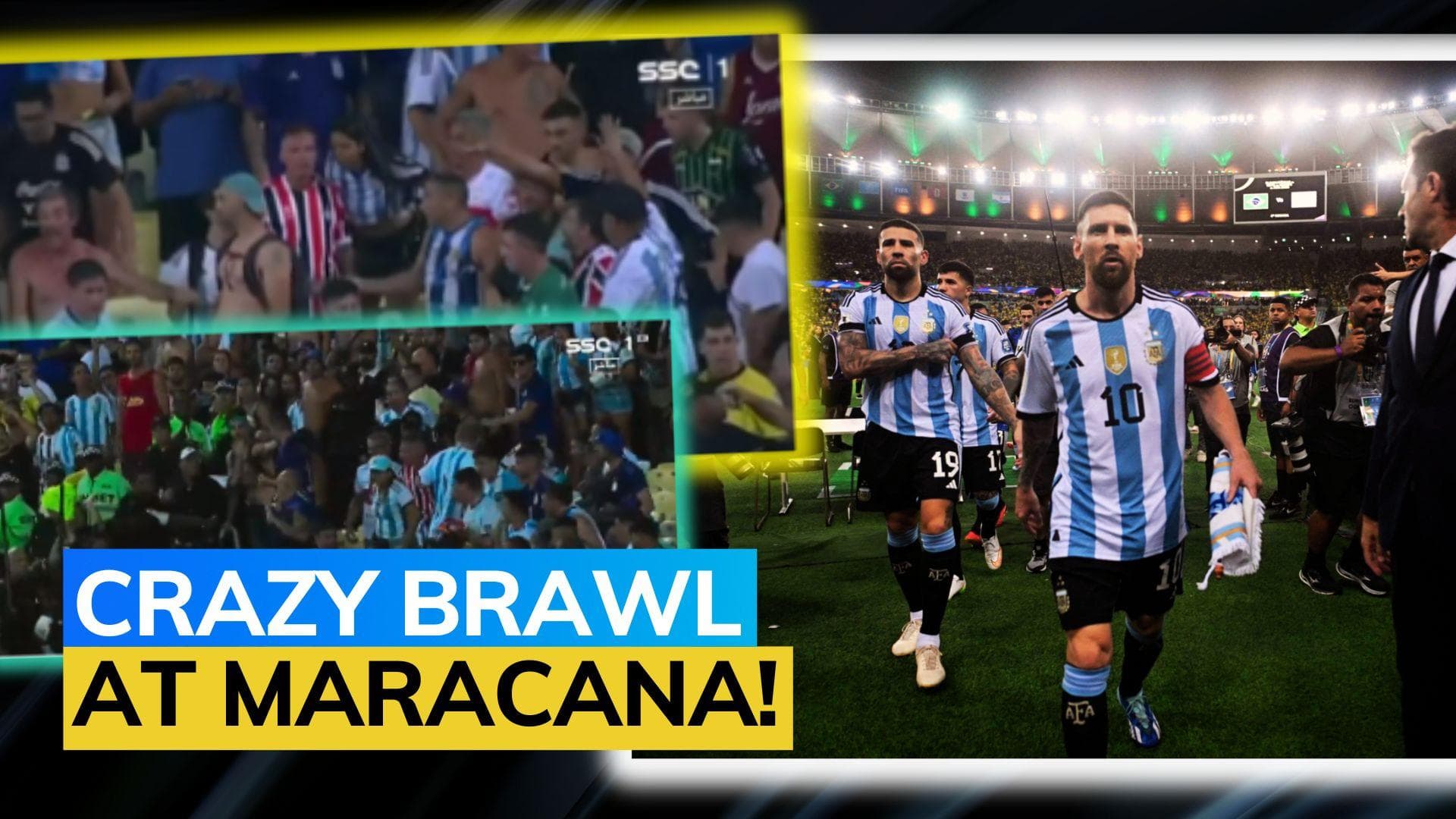 Watch: Lionel Messi and Argentina walk off in protest after clashes with fans and police | ARG vs BRA