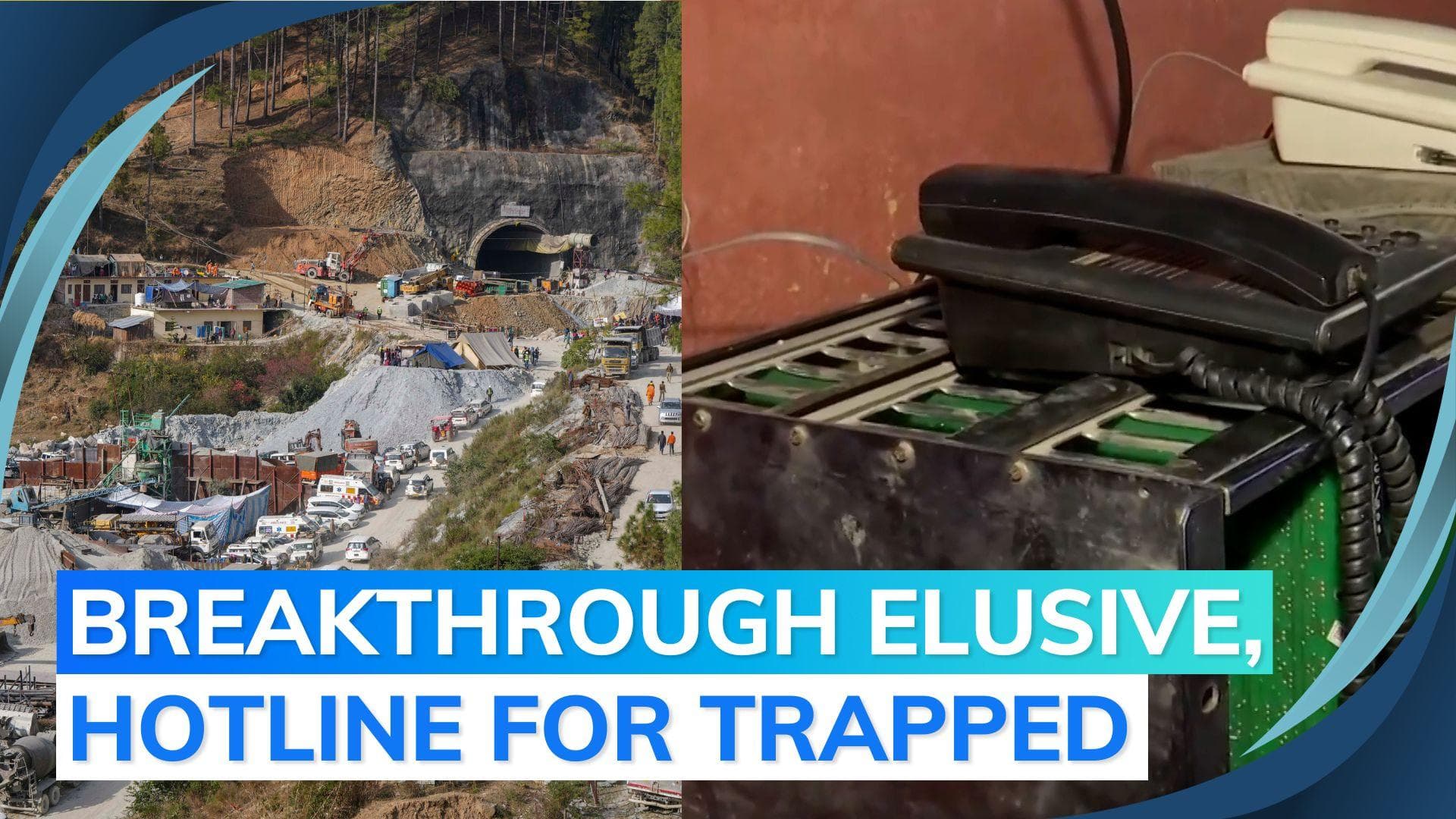 Uttarkashi tunnel crisis: landline set up for trapped workers who now can call their families 