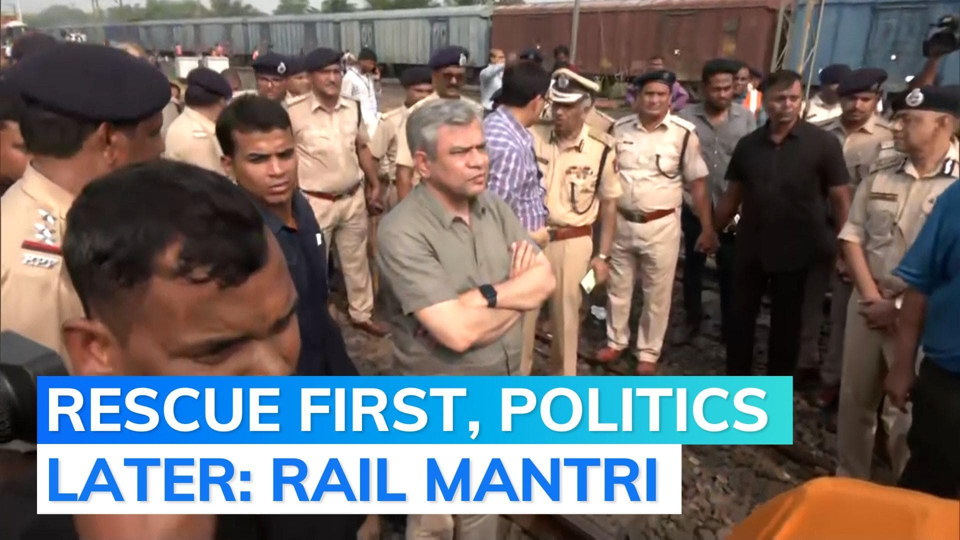 Odisha train accident: Railway Minister at crash spot, here's his first reaction