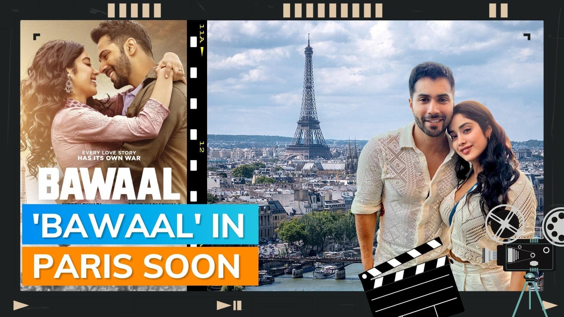 ‘Bawaal’: Janhvi Kapoor-Varun Dhawan starrer set to go global; will have grand premiere at Eiffel Tower