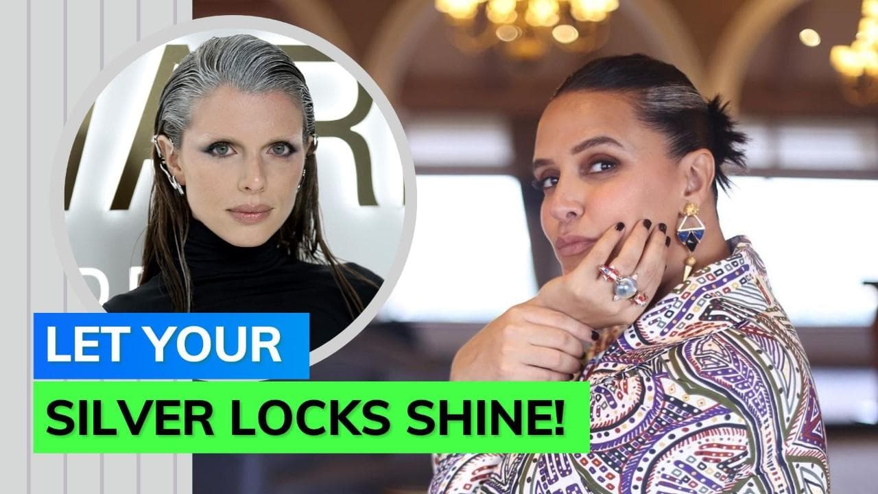 Gray hair is giving main character energy; here's how these celebs styled it