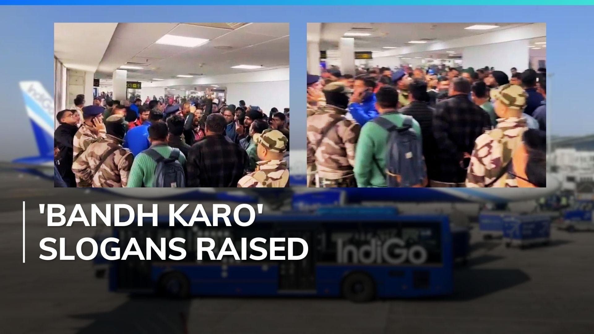 'IndiGo haaye haaye...': airline cancels Delhi-Deoghar flight, passengers raise slogans
