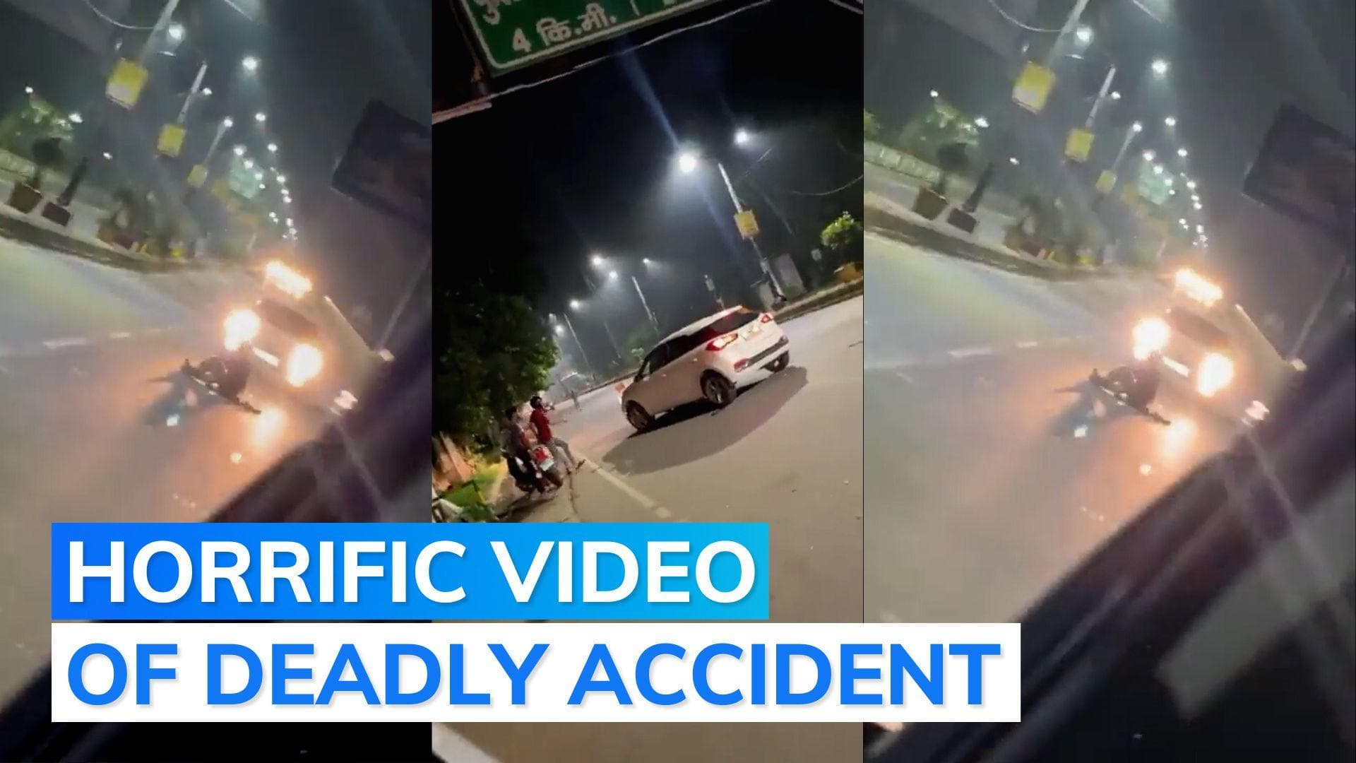 On cam: Car runs over man sitting in middle of road in Ghaziabad, UP