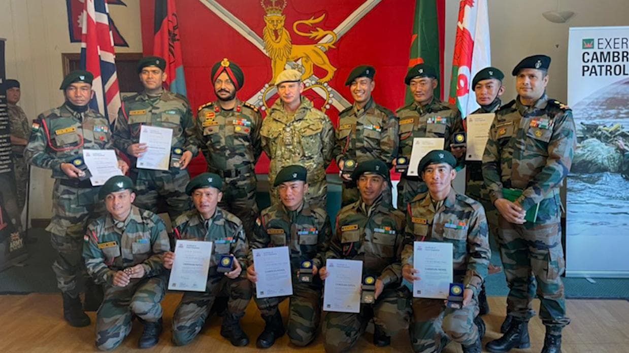 Indian Army wins gold medal at the Cambrian Patrol Exercise in UK
