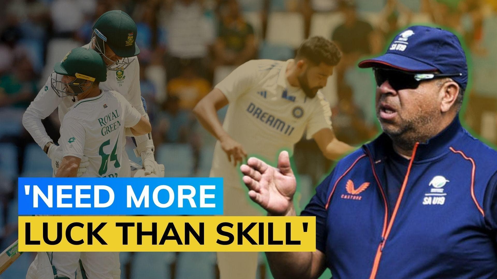 It was a pitch where you needed more luck than skill: SA head coach Shukri Conrad