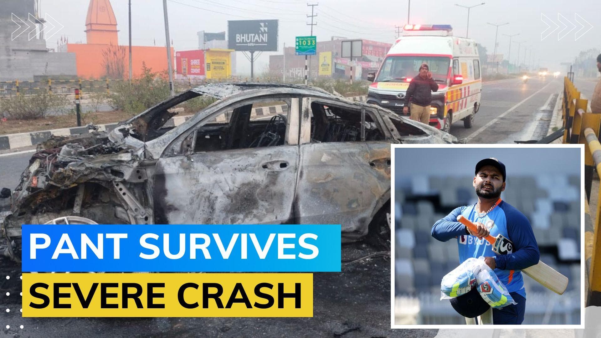 Cricketer Rishabh Pant injured in car accident