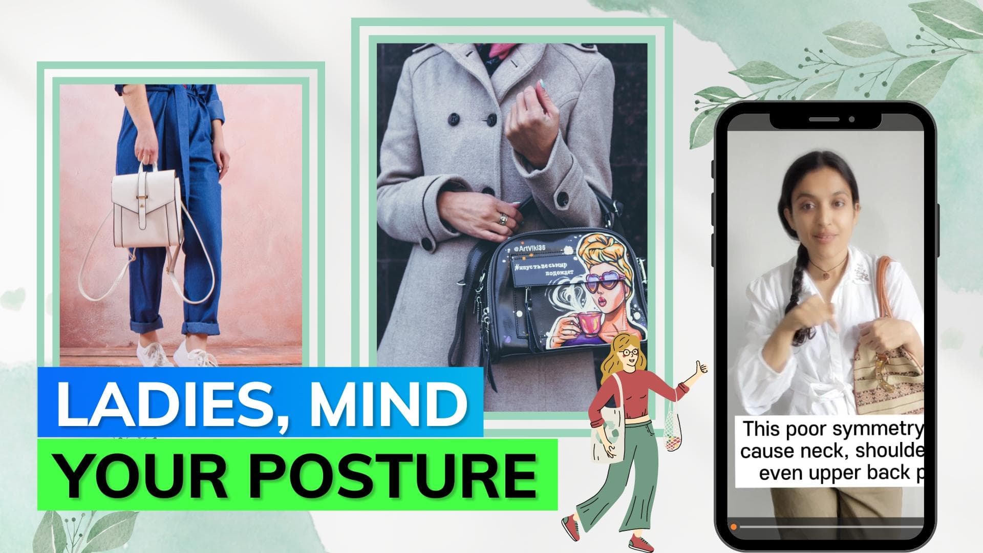 Carrying your handbag this way may hurt your back, according to expert 