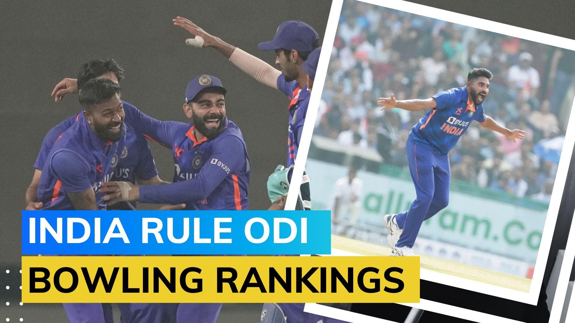 ICC Rankings: Mohd Siraj crowned no. 1 ODI bowler 