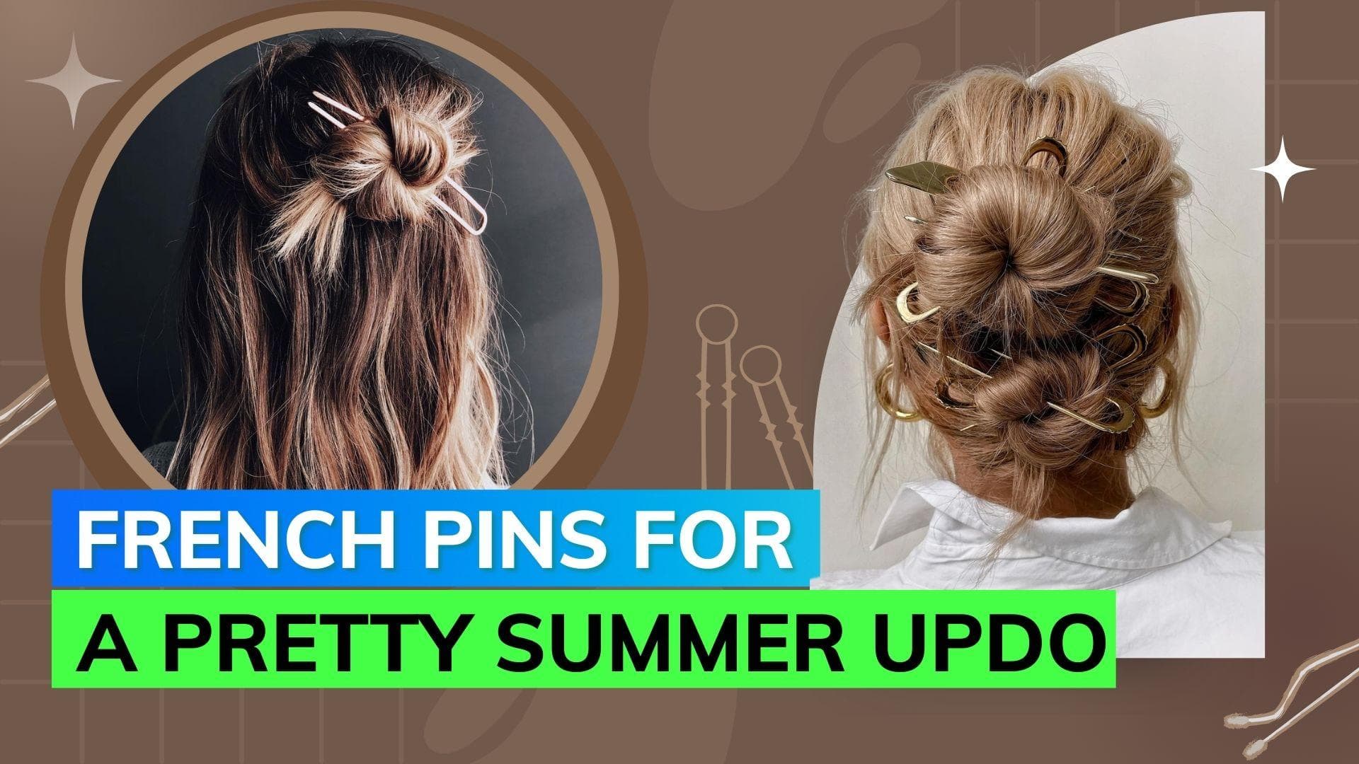After claw clips, French pins are having a major moment! Here's how to style them