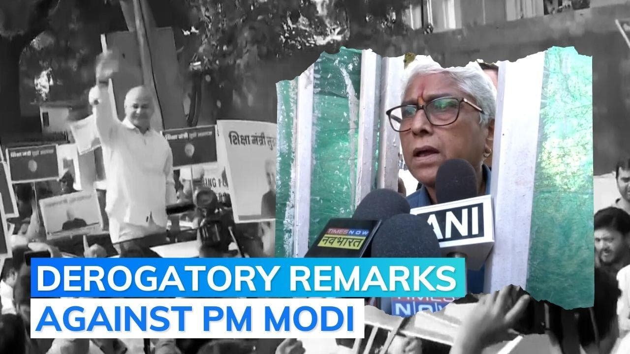 On cam: AAP workers chant 'Modi mar gaya' as Manish Sisodia faces CBI heat