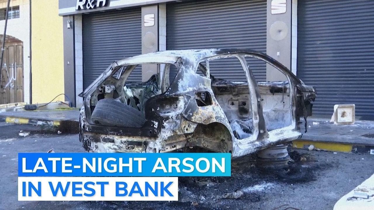 Israeli settlers set homes, vehicles on fire in Palestinian town