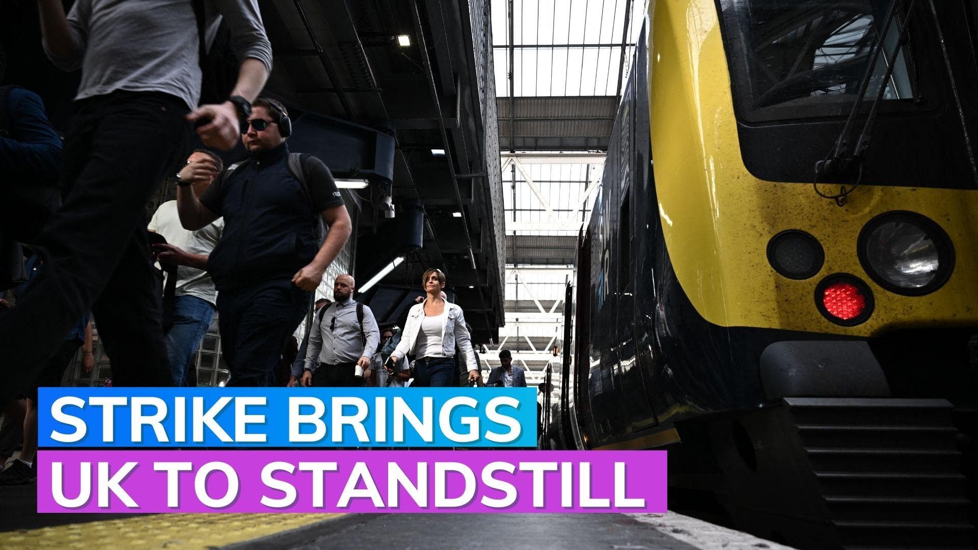 Biggest rail strike in over 30 years hits UK