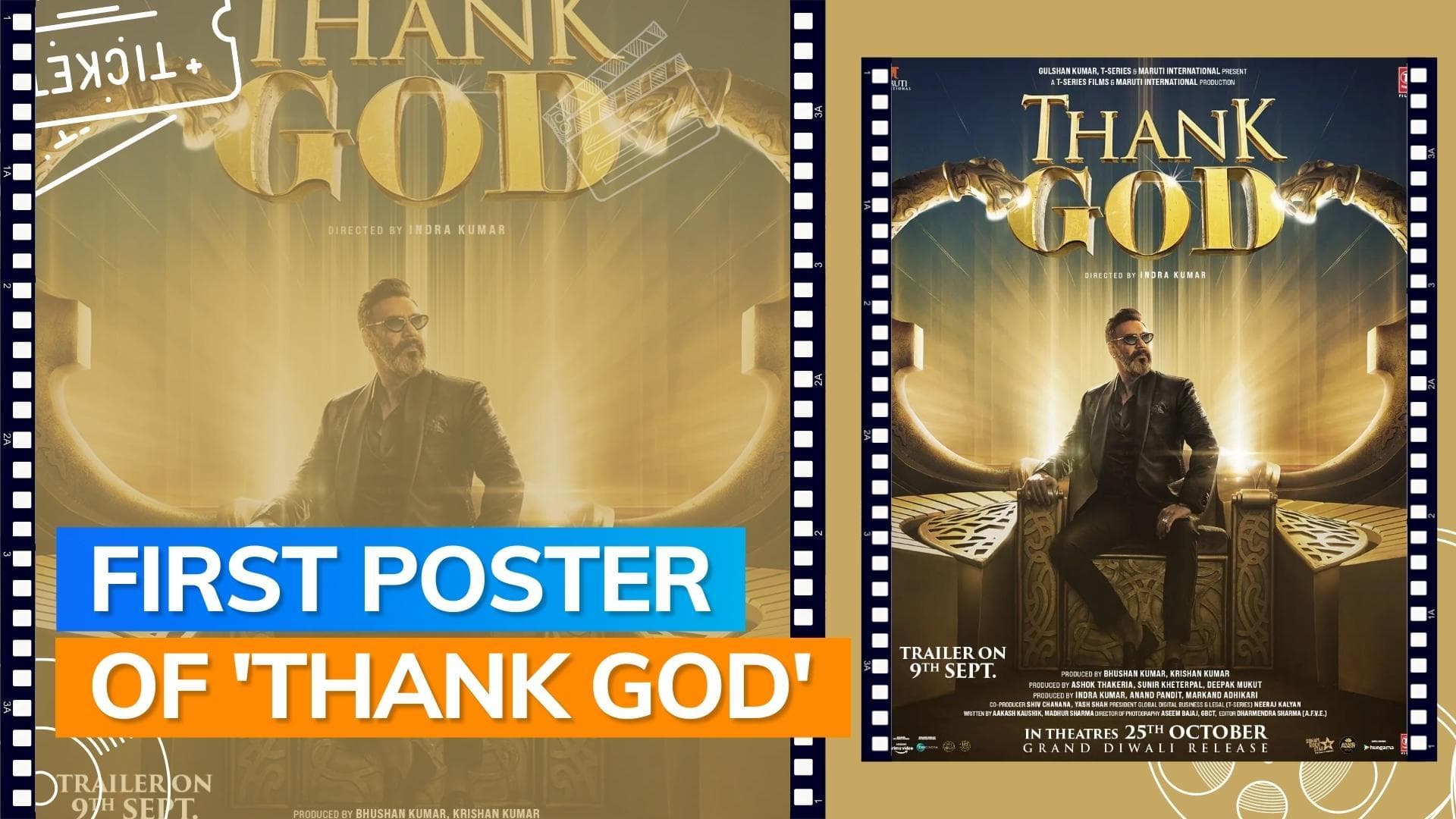 'Thank God' first look: Ajay Devgn introduces himself as Chitragupt; film to release this Diwali