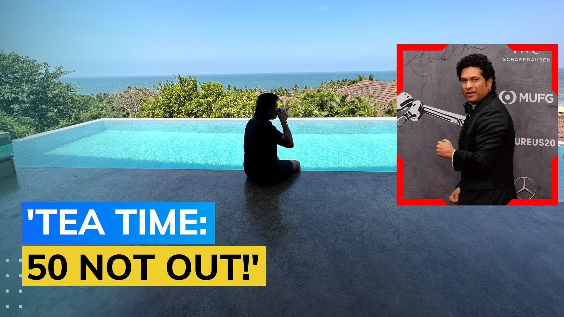 Here's how Sachin Tendulkar celebrated his 50th birthday