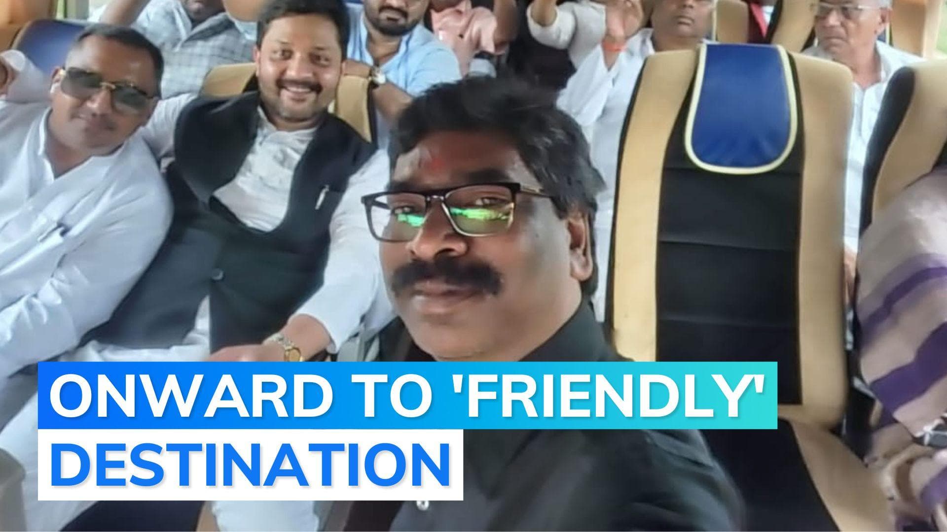 Jharkhand political crisis: CM, ruling MLAs leave for unknown destination on three buses