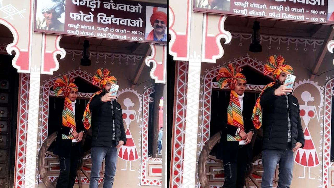 'Haryanvi Pagdi' draws attention at Surajkund mela among the visitors