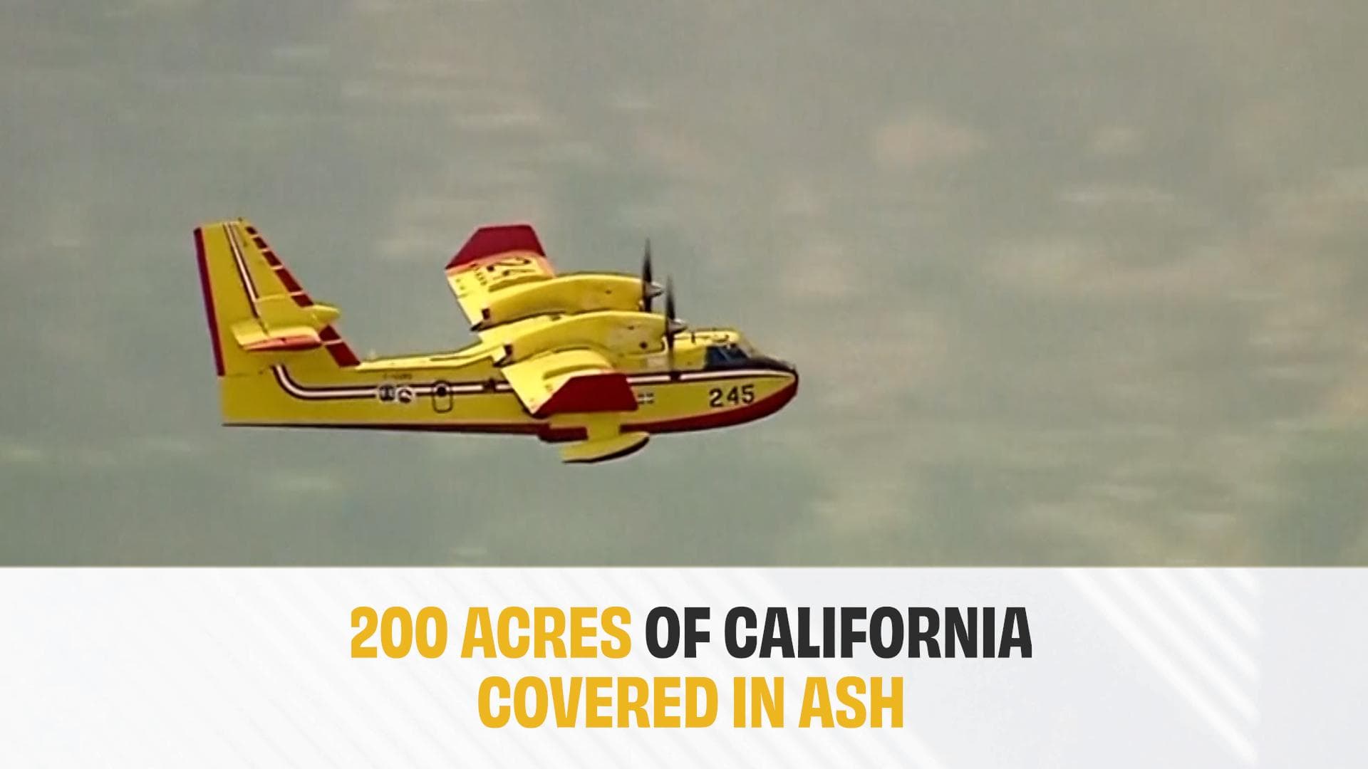 Brush fire covers sky with smoke northwest of Los Angeles