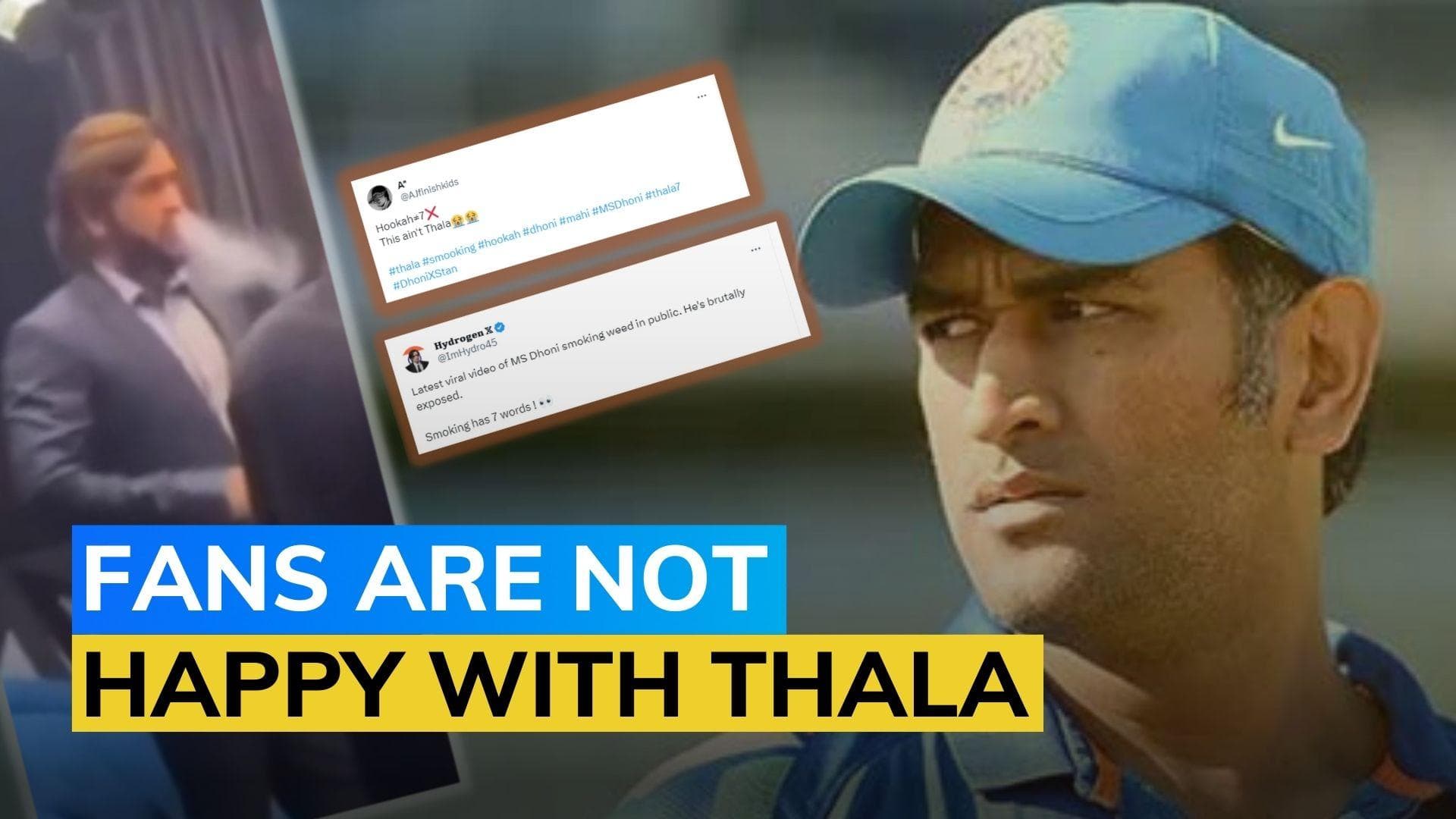 Viral video: MS Dhoni caught on camera smoking hookah, fans unhappy