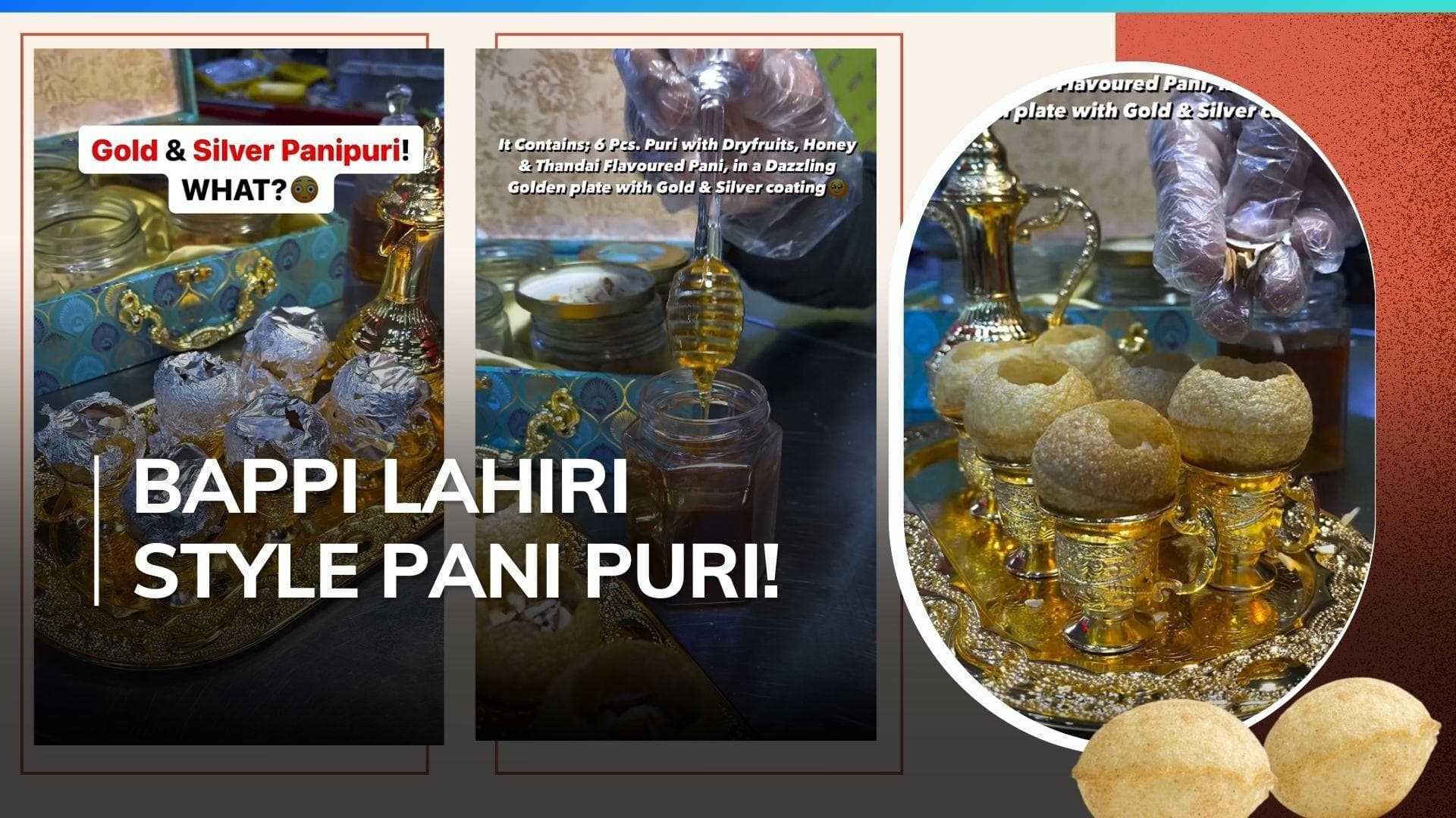 Gold pani puri! Everyone's favourite street food gets luxurious upgrade, leaves netizens divided