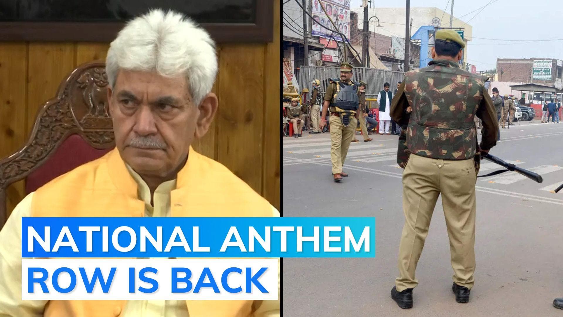 Kashmir: 14 held for not standing while national anthem was played in LG Sinha's presence