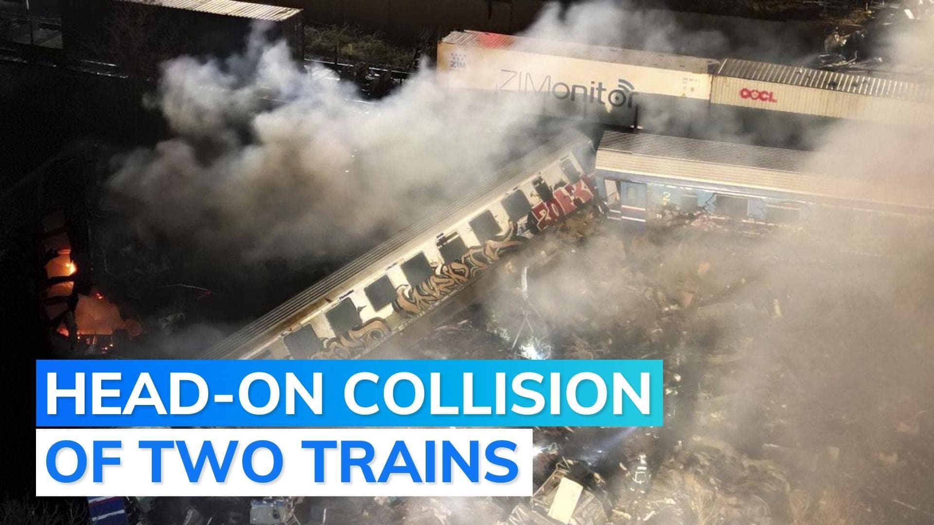 Deadly rail crash in Europe: over 25 dead, 80+ injured after passenger, freight trains collide in Greece