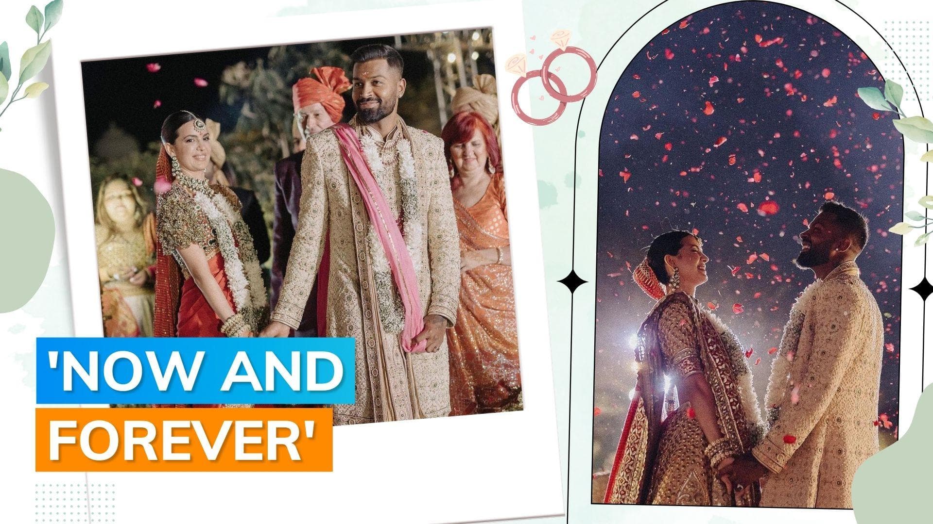 Hardik Pandya and Natasa Stankovic look stunning in pictures from their royal Hindu wedding in Udaipur