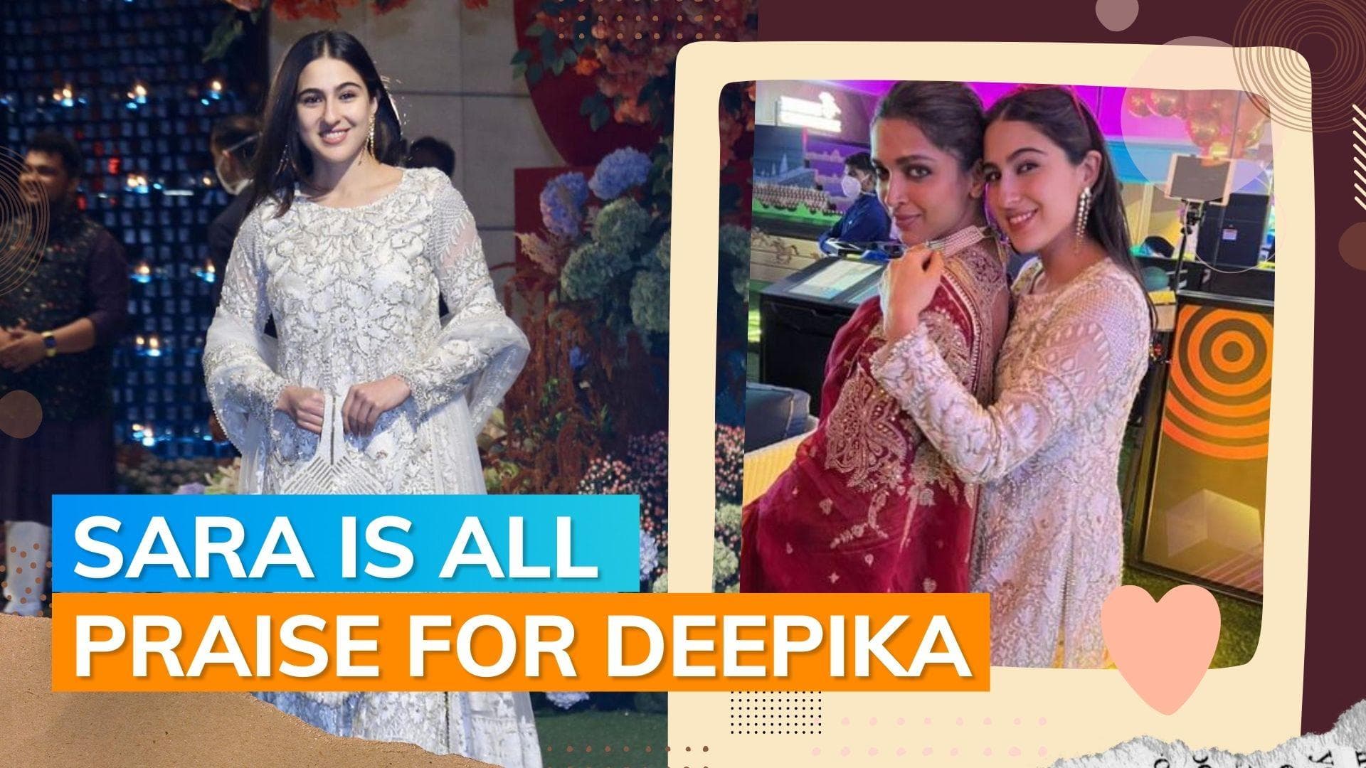 Sara Ali Khan poses with Deepika Padukone at Anant Ambani’s engagement bash: '#1 in every way'