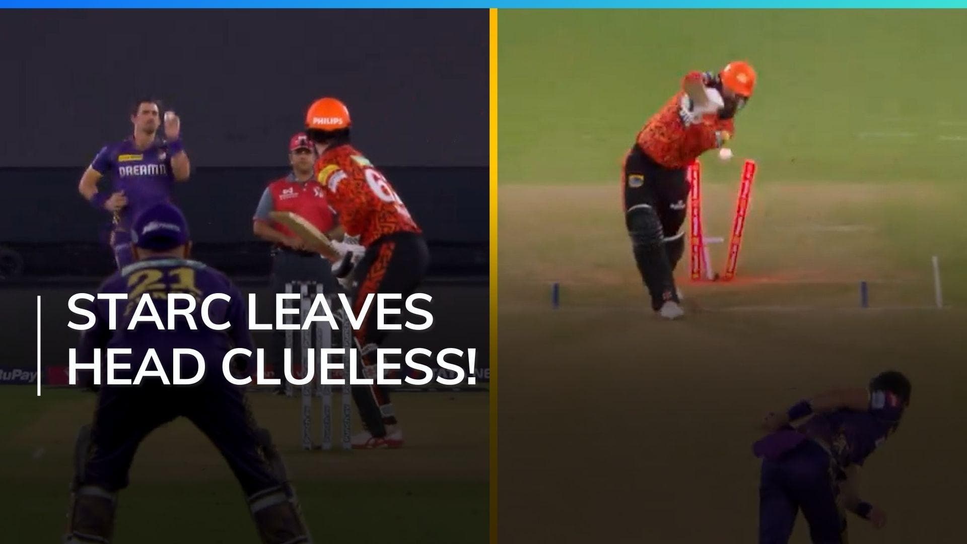 Watch: Mitchell Starc cleans up Travis Head with a stunning out swinger | IPL 2024, KKR vs SRH