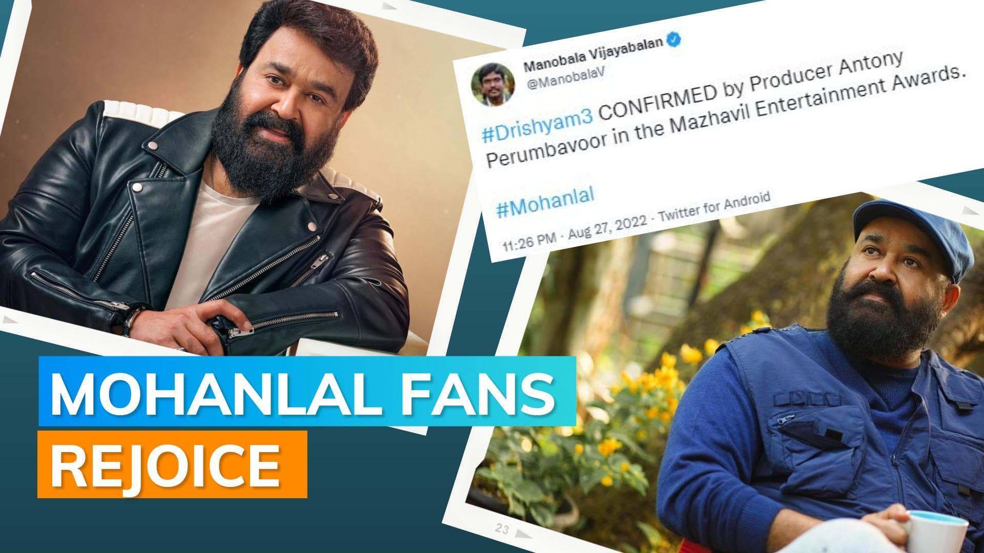 'Drishyam 3' confirmed! Mohanlal to reprise role as Georgekutty in the crime thriller