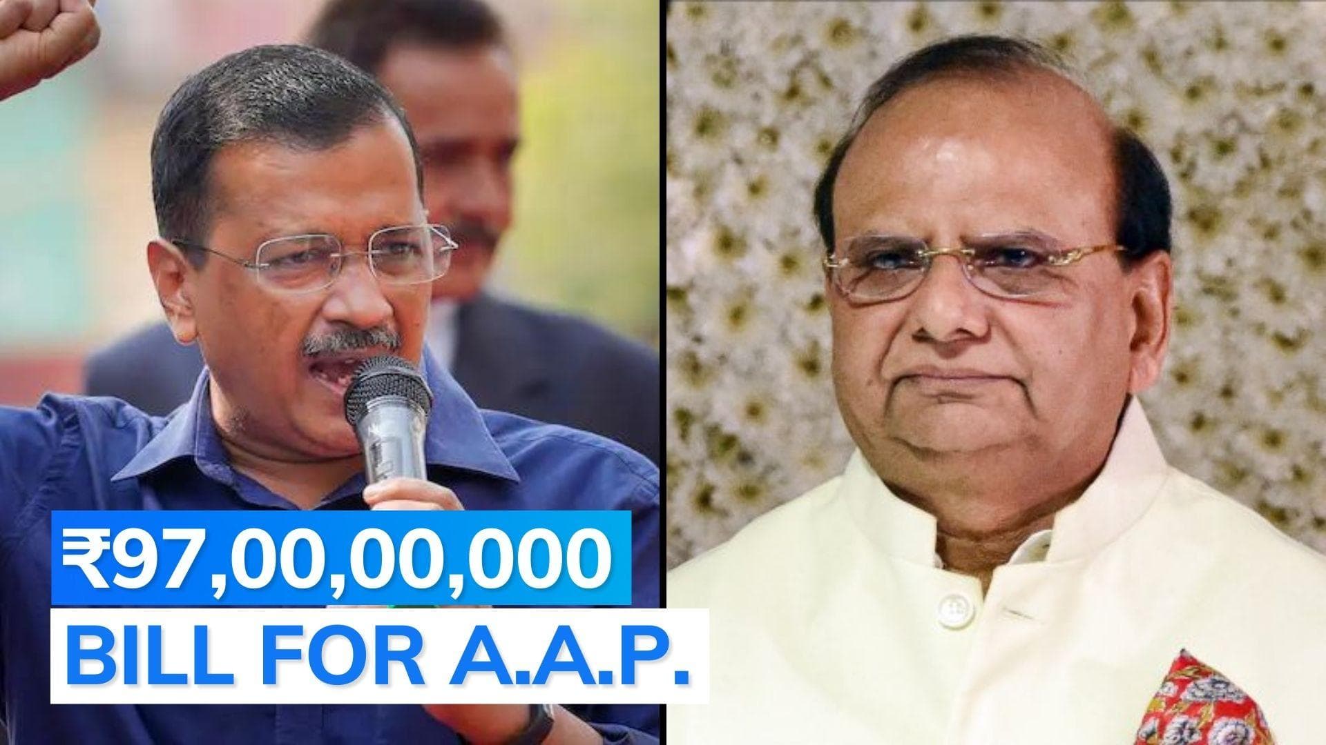 Pay ₹97 crore: Delhi LG to AAP for publishing 'political ads' in the guise of 'government ads'